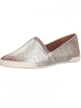 Frye Melanie Silver silver multi  Slip-On flat Shoes with box size 7